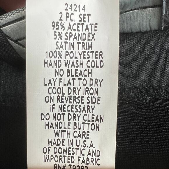 Alex Evenings Womens MP Petite‎ 2pc Set Paisley Formal Cocktail Party Glam Top - Picture 7 of 11